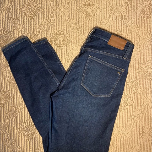 Madewell 10” High Riser skinny skinny dark wash - Picture 4 of 6
